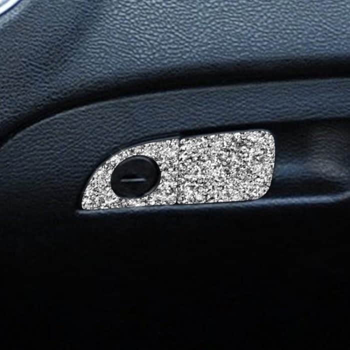 EDA0058192.jpg Für Dodge Charger 2011-2014 2 Teile/satz Auto Beifahrersitz Aufbewahrungsbox Griff Diamant Dekorative Aufkleber, Linkslenker – Bild 1