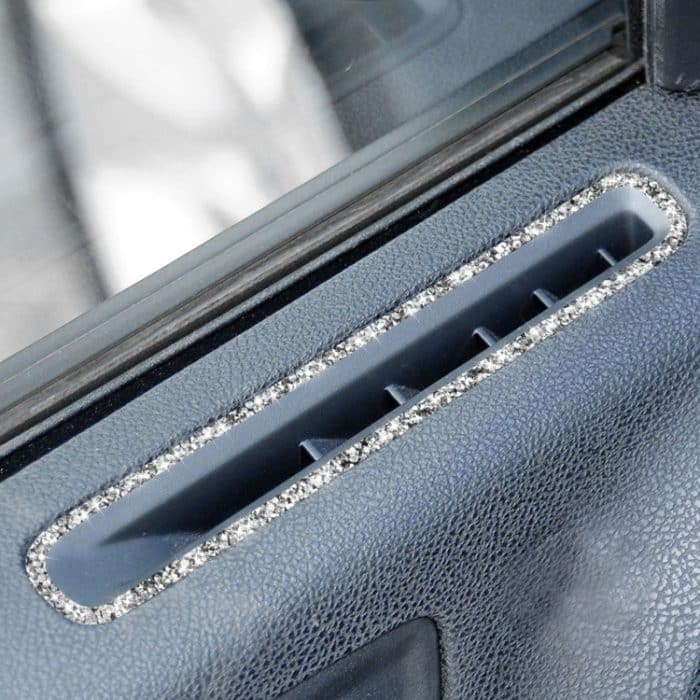 Für Dodge Charger 2011–2014, Autofenster-Defogger, Lüftungsschlitz, Diamant-dekorativer Aufkleber, Linkslenker – Bild 1