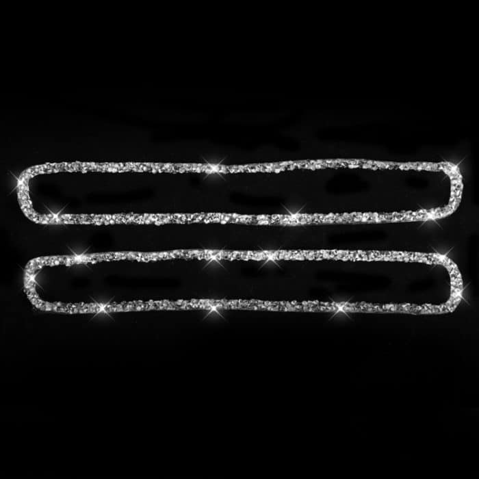 Für Dodge Charger 2011–2014, Autofenster-Defogger, Lüftungsschlitz, Diamant-dekorativer Aufkleber, Linkslenker – Bild 2