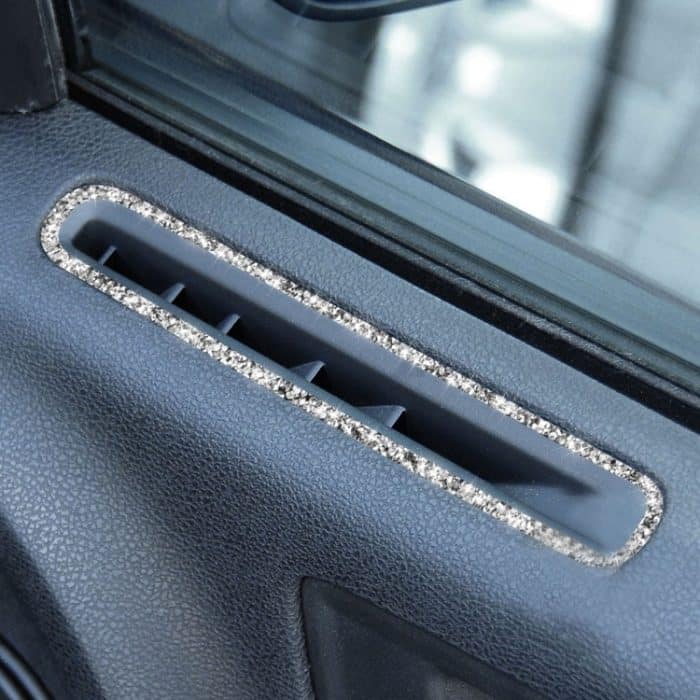 Für Dodge Charger 2011–2014, Autofenster-Defogger, Lüftungsschlitz, Diamant-dekorativer Aufkleber, Linkslenker – Bild 5