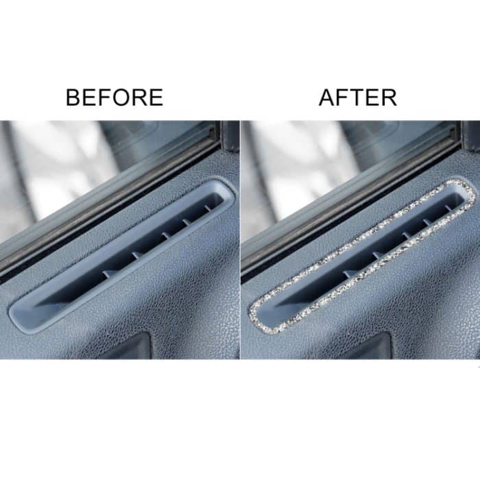 Für Dodge Charger 2011–2014, Autofenster-Defogger, Lüftungsschlitz, Diamant-dekorativer Aufkleber, Linkslenker – Bild 6