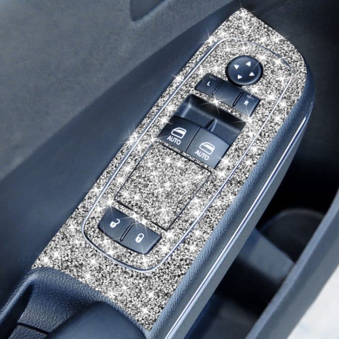 EDA0058203.jpg Für Dodge Charger 2011–2014, 9 Teile/satz, Auto-Fensterheber-Panel, Diamant-dekorativer Aufkleber, Linkslenker – Bild 1