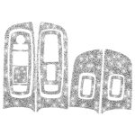 Für Dodge Charger 2011–2014, 9 Teile/satz, Auto-Fensterheber-Panel, Diamant-dekorativer Aufkleber, Linkslenker – Bild 2