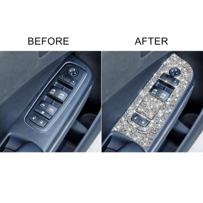 Für Dodge Charger 2011–2014, 9 Teile/satz, Auto-Fensterheber-Panel, Diamant-dekorativer Aufkleber, Linkslenker – Bild 6