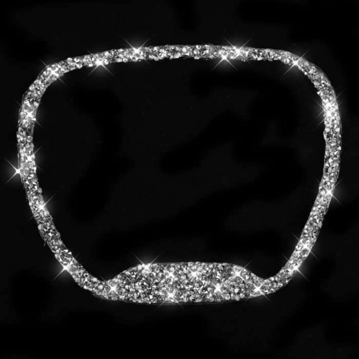 Für Dodge Challenger 2015–2021, Auto-Lenkrad-Diamant-dekorativer Aufkleber, linker und rechter Antrieb – Bild 2