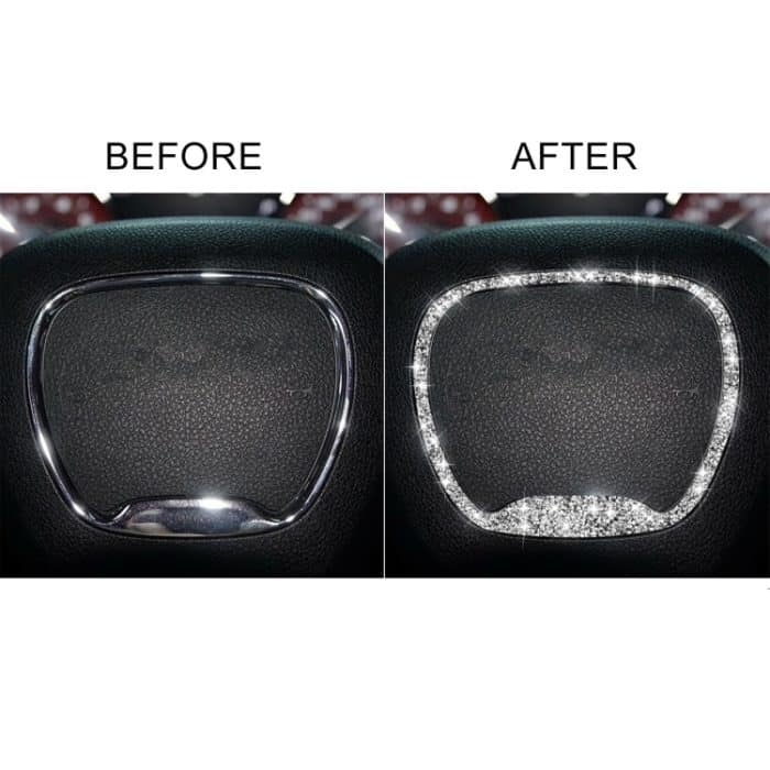 Für Dodge Challenger 2015–2021, Auto-Lenkrad-Diamant-dekorativer Aufkleber, linker und rechter Antrieb – Bild 6