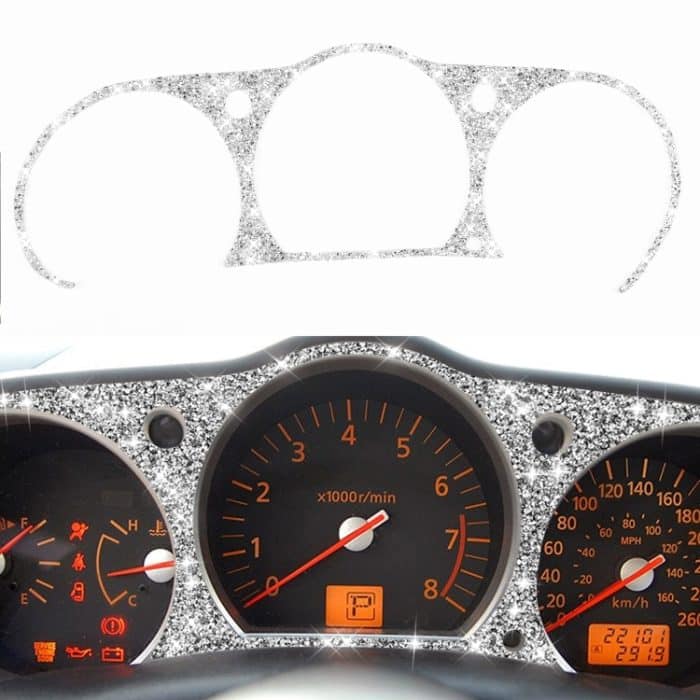 Für Nissan 350Z 2006-2009 Auto-Tachometer-Diamantaufkleber, linker und rechter Antrieb Universal – Bild 1