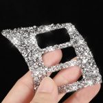 Für Nissan 350Z 2006–2009, Auto-Lenkrad-Knopfrahmen, Diamant-Aufkleber, linker und rechter Antrieb, universell – Bild 3