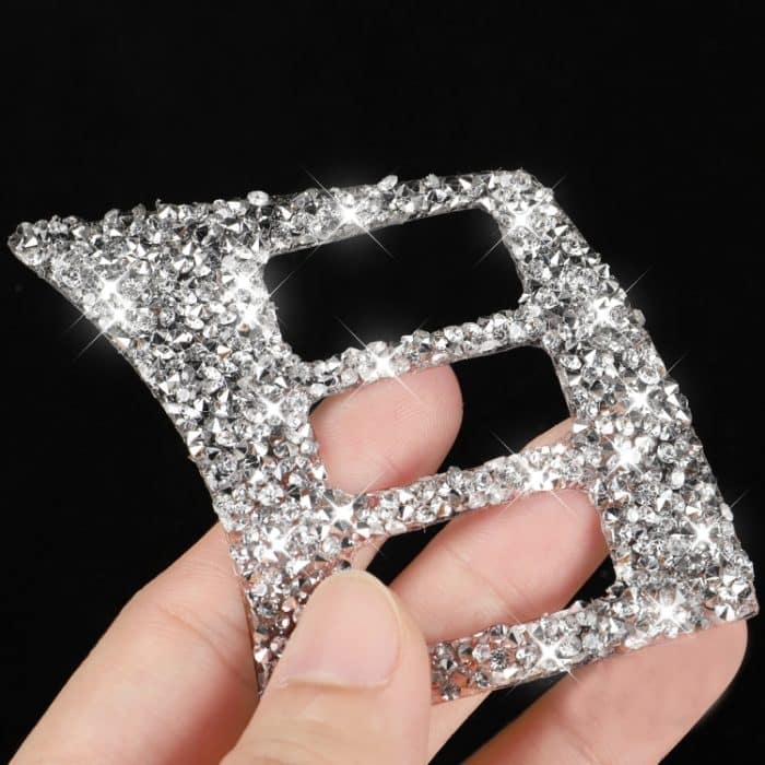 Für Nissan 350Z 2006–2009, Auto-Lenkrad-Knopfrahmen, Diamant-Aufkleber, linker und rechter Antrieb, universell – Bild 3