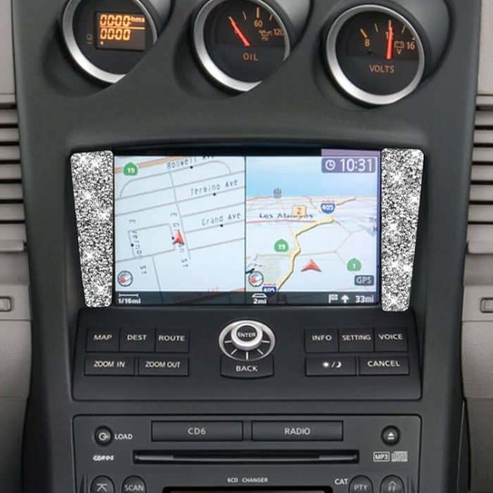 Für Nissan 350Z 2006–2009, Auto-Navigationsrahmen, Diamant-Aufkleber, universeller linker und rechter Antrieb – Bild 6