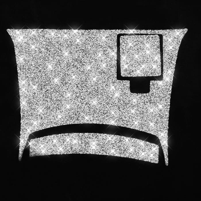 Für Nissan 350Z 2006–2009, Auto-Rückseite der Mittelkonsole, Diamant-Aufkleber, rechter Antrieb – Bild 2