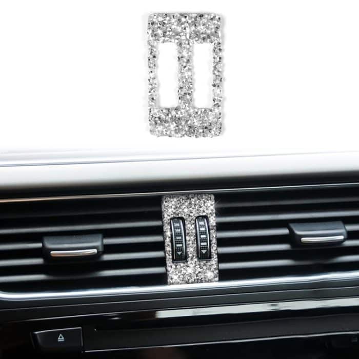 EDA005825601.jpg Auto-Klimaanlage, Luftauslassknopf, Diamant-Dekorationsaufkleber, linker und rechter Antrieb, Air Conditioner Air Outlet Knob – Bild 1