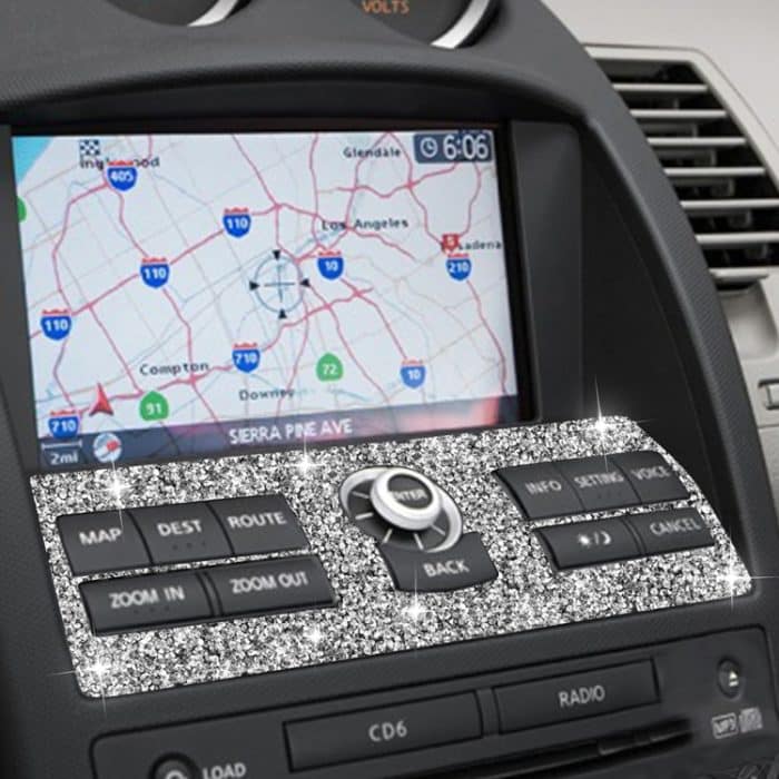 Für Nissan 350Z 2006–2009, Auto-Navigationssystem, Diamant-Aufkleber, links und rechts, universell – Bild 6