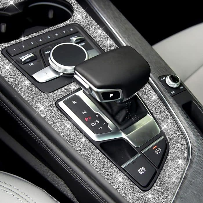 Für Audi A4L / A5 2017–2019, großes Getriebe-Panel, Diamant-Dekorationsaufkleber, Left Drive, Right Drive – Bild 5