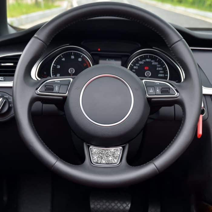 Auto-Lenkrad-Logo-Diamant-Dekorationsaufkleber, linker und rechter Antrieb, Steering Wheel Logo – Bild 5