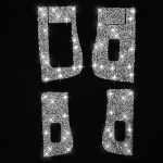 Für Tesla Model 3 Auto-Fensterheber-Knopf, Diamant-Aufkleber, linker Antrieb – Bild 2