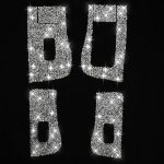 Für Tesla Model 3 Auto-Fensterheber-Knopf, Diamant-Aufkleber, rechter Antrieb – Bild 2