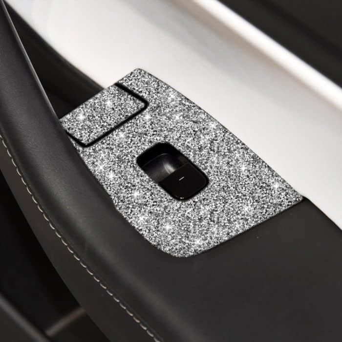 Für Tesla Model 3 Auto-Fensterheber-Knopf, Diamant-Aufkleber, rechter Antrieb – Bild 6