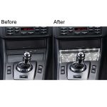 Für BMW Serie 3 E46 1998–2005, Auto-Zigarettenanzünder-Rahmen, Diamant-Dekorationsaufkleber, Cigarette Lighter Frame Right Drive, Cigarette Lighter Frame Left Drive – Bild 7