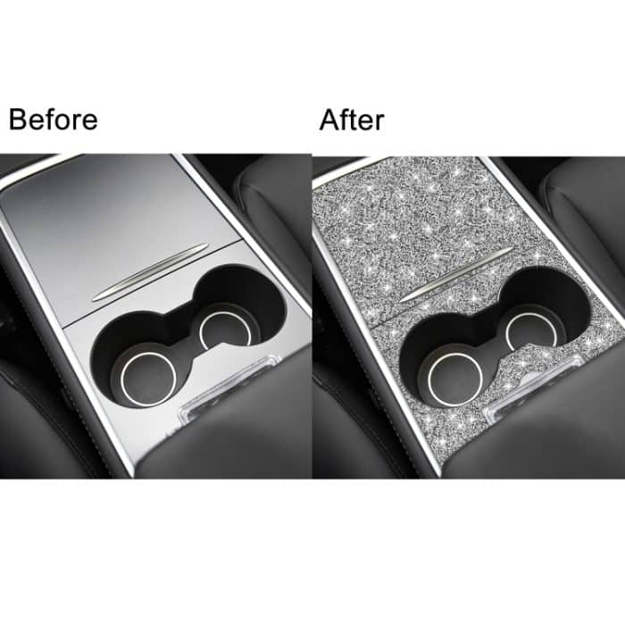 Für Tesla Model 3 Car Center Control Panel mit Loch-Diamant-Aufkleber, linker und rechter Antrieb, universell – Bild 7