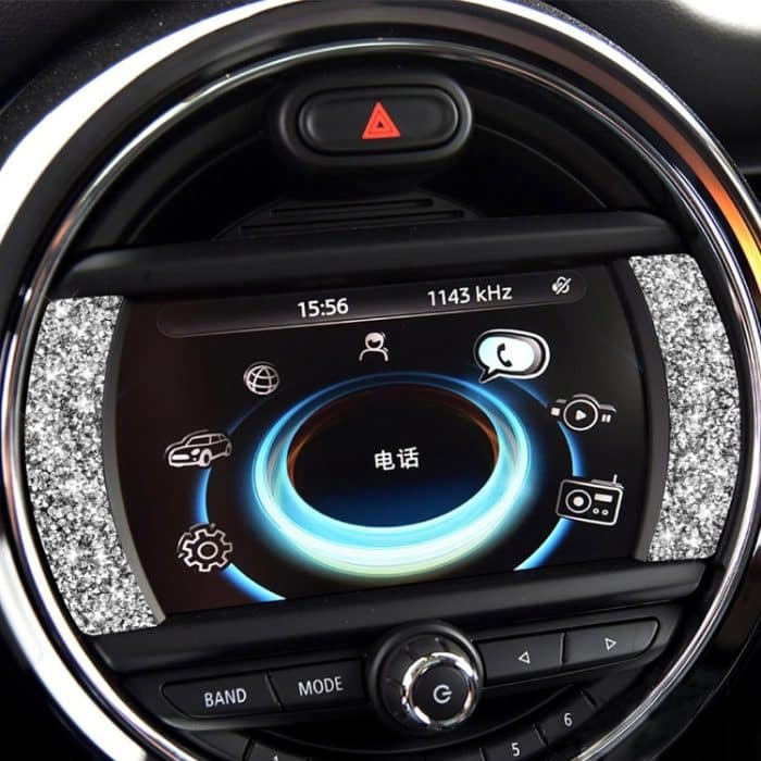Auto-F-Chassis-Navigationspanel-Diamant-Dekorationsaufkleber, For BMW Mini Cooper Countryman Clubman F54 – Bild 4