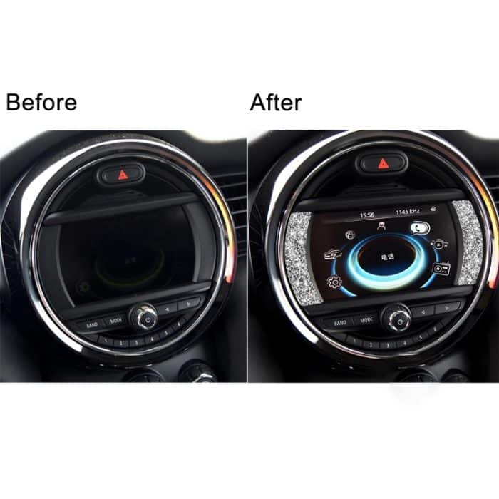Auto-F-Chassis-Navigationspanel-Diamant-Dekorationsaufkleber, For BMW Mini Cooper Countryman Clubman F54 – Bild 6