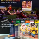 T400 3000 Lumen LED-Miniprojektor unterstützt WLAN-Bildschirmspiegelung, Wifi Edition, EU Plug, Wifi Edition, US Plug, Wifi Edition, UK Plug, Wifi Edition, AU Plug – Bild 5