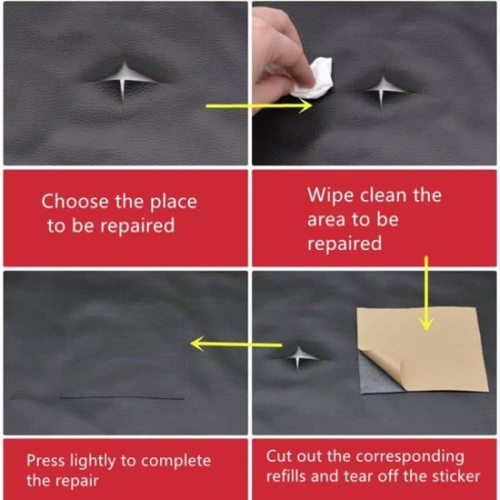 30 x 137 cm selbstklebender Leder-Reparaturflicken für Sofas, Autositz, PVC-Lederaufkleber – Bild 6