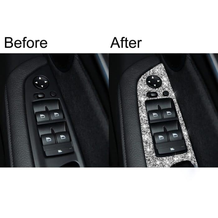 Für BMW X5 E70 2008-2013 / X6 E71 2009-2014 Auto Fensterheber Panel Diamant Dekoration Aufkleber, Lift Panel High Configuration Right Drive, Lift Panel High Configuration Left Drive – Bild 7