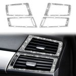 Für BMW X5 E70 / X6 E71 2008-2013 Auto-Seitenluftauslass-Diamant-Dekorationsaufkleber, Side Air Outlet