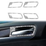 Für BMW X5 E70 / X6 E71 2008-2014 Autotür-Innengriffrahmen Diamant-Dekorationsaufkleber, Door Inner Handle Frame