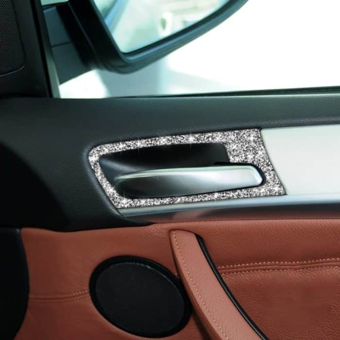Für BMW X5 E70 / X6 E71 2008-2014 Autotür-Innengriffrahmen Diamant-Dekorationsaufkleber, Door Inner Handle Frame – Bild 6