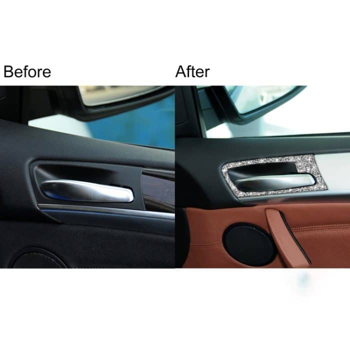 Für BMW X5 E70 / X6 E71 2008-2014 Autotür-Innengriffrahmen Diamant-Dekorationsaufkleber, Door Inner Handle Frame – Bild 7