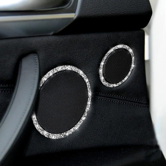 Für BMW E70 2008-2013 / E71 2008-2014 6 Stück Autohupen-Kreis-Diamant-Dekorationsaufkleber, 6pcs Horn Circle – Bild 6