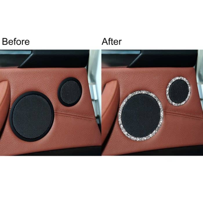 Für BMW E70 2008-2013 / E71 2008-2014 6 Stück Autohupen-Kreis-Diamant-Dekorationsaufkleber, 6pcs Horn Circle – Bild 7