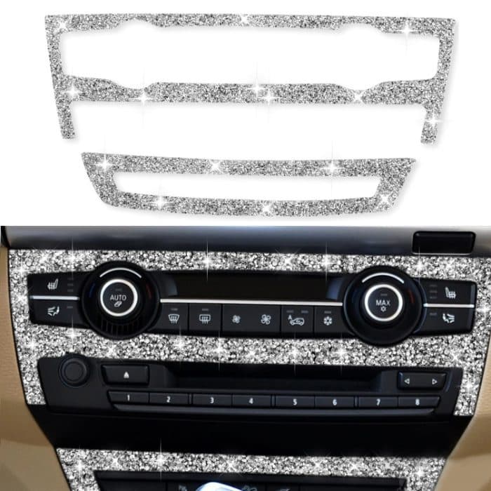 Für BMW X5 E70 2008–2013/X6 E71 2009–2014, Auto-Klimaanlagen-Set, Diamant-Dekorationsaufkleber, Air Conditioner Set – Bild 1
