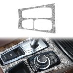 Für BMW X5 E70 2008-2013 / X6 E71 2009-2014 Auto-Schalttafel-Diamant-Dekorationsaufkleber, Gear Panel, High Configuration Left Drive, Gear Panel, High Configuration Right Drive