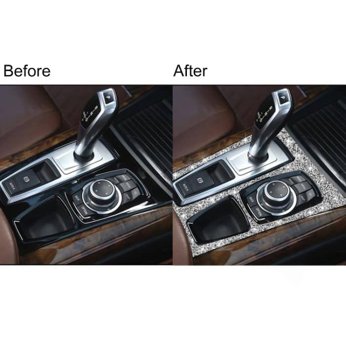Für BMW X5 E70 2008-2013 / X6 E71 2009-2014 Auto-Schalttafel-Diamant-Dekorationsaufkleber, Gear Panel, High Configuration Left Drive, Gear Panel, High Configuration Right Drive – Bild 7
