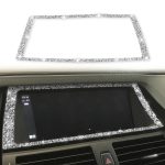 Für BMW X5 E70 / X6 E71 2008–2013, Auto-Navigationsrahmen, Diamant-Dekorationsaufkleber, Navigation Frame