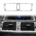 Für BMW X5 E70 / X6 E71 2008-2013 Auto-Mittelluftauslass-Diamant-Dekorationsaufkleber, Middle Air Outlet