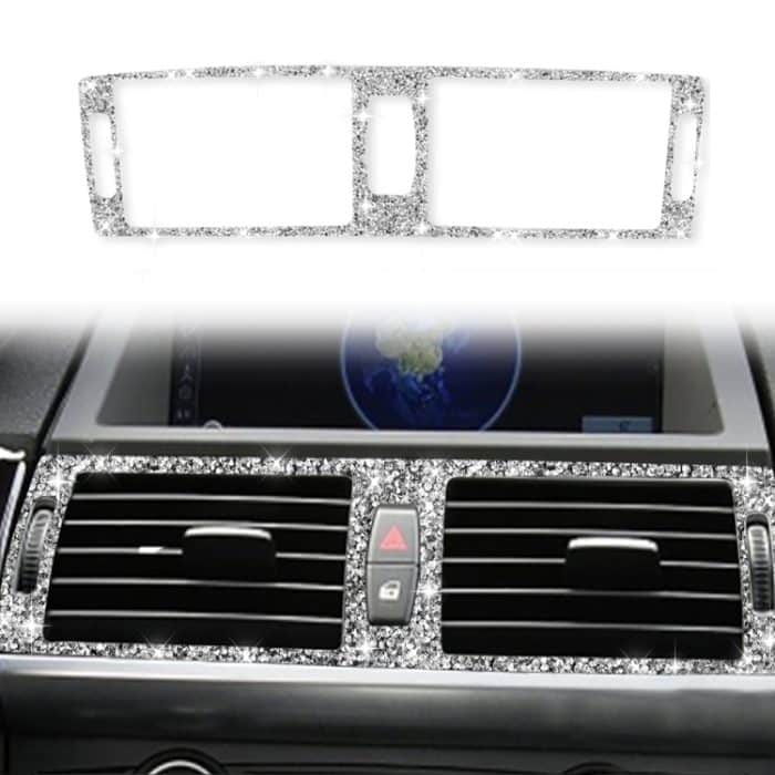 Für BMW X5 E70 / X6 E71 2008-2013 Auto-Mittelluftauslass-Diamant-Dekorationsaufkleber, Middle Air Outlet – Bild 1