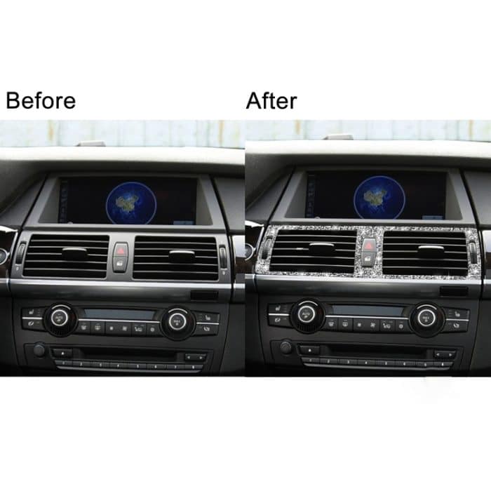 Für BMW X5 E70 / X6 E71 2008-2013 Auto-Mittelluftauslass-Diamant-Dekorationsaufkleber, Middle Air Outlet – Bild 7