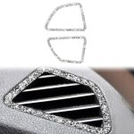 Für BMW X5 E70 / X6 E71 2008-2013 Auto-Armaturenbrett-Luftauslass-Diamant-Dekorationsaufkleber, Dashboard Air Outlet Right Drive, Dashboard Air Outlet Left Drive
