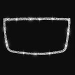 Für BMW X5 E70 / X6 E71 2008–2013, Auto-Armaturenbrett, Hornrahmen, Diamant-Dekorationsaufkleber, Dashboard Horn Frame – Bild 2