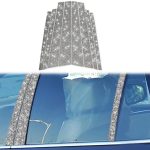 Für BMW X5 E70 2008–2013, 8 Stück Auto-B-Säulen-Diamant-Dekorationsaufkleber, B-Pillar