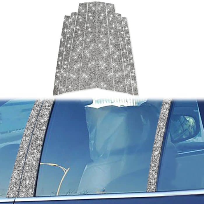 Für BMW X5 E70 2008–2013, 8 Stück Auto-B-Säulen-Diamant-Dekorationsaufkleber, B-Pillar – Bild 1