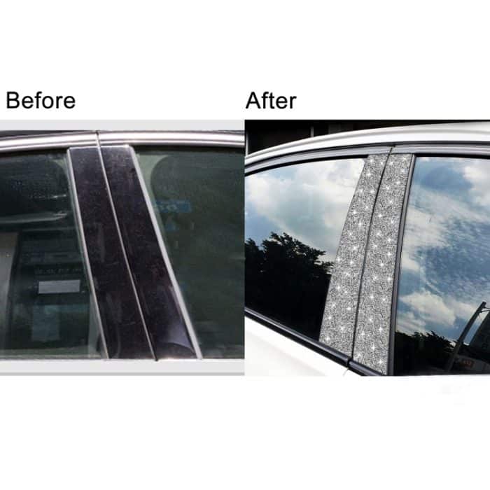 Für BMW X5 E70 2008–2013, 8 Stück Auto-B-Säulen-Diamant-Dekorationsaufkleber, B-Pillar – Bild 7