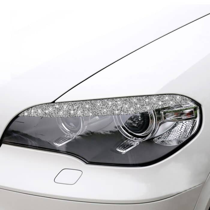 Für BMW X5 E70 2010-2012 Auto-Licht-Augenbrauen-Diamant-Dekorationsaufkleber, Light Eyebrow – Bild 6