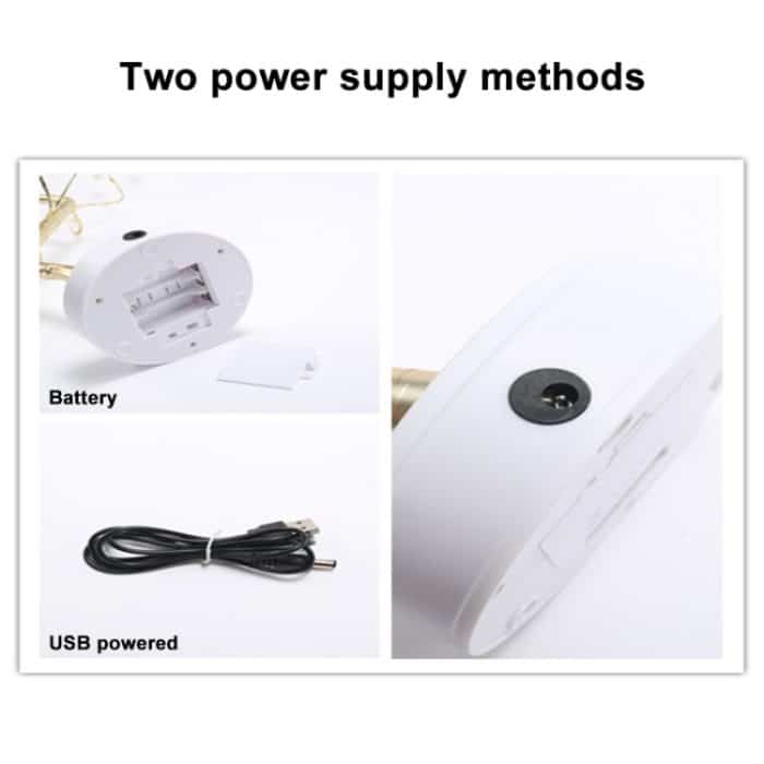 36 LEDs Perlenbaum Kupferdraht Tischlampe Kreative Dekoration Touch Control Nachtlicht (warmweißes Licht), 36 LEDs Warm White, 36 LEDs Pink Light, 108 LEDs Warm White, 108 LEDs Pink Light, 108 LEDs White Light, 108 LEDs Colorful Light, 48 LEDs Warm Whi... – Bild 4