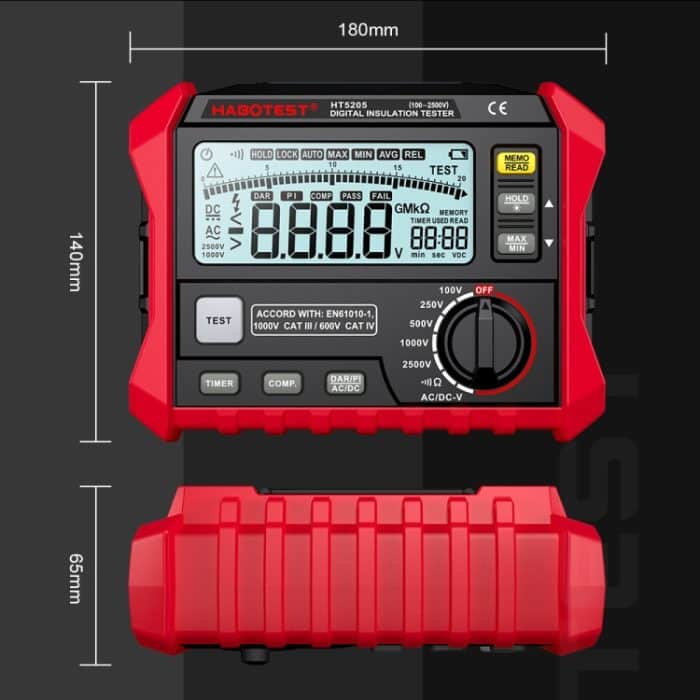 HABOTEST HT5203 Isolationswiderstandstester – Bild 3